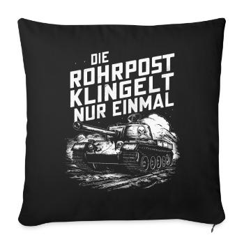 Tanks Main Battle Tanks Tank Tanks Tank Drivers - Sofa pillowcase 17,3'' x 17,3'' (45 x 45 cm) - black - Front