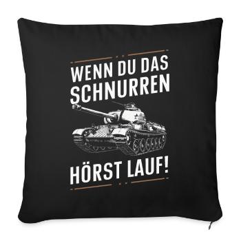 Tanks Main Battle Tanks Tank Tanks Tank Drivers - Sofa pillowcase 17,3'' x 17,3'' (45 x 45 cm) - black - Front