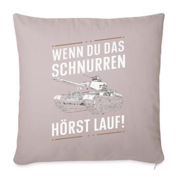 Chars Chars de combat principaux Chars de char Chars Pilotes de chars - Housse de coussin décorative 45 x 45 cm - taupe clair - Devant