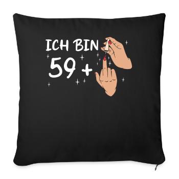 Birthday gift 60 years birthday boy - Sofa pillowcase 17,3'' x 17,3'' (45 x 45 cm) - black - Front