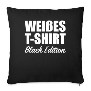 Funny Srkastic Irony Black Edition - Sofa pillowcase 17,3'' x 17,3'' (45 x 45 cm) - black - Front