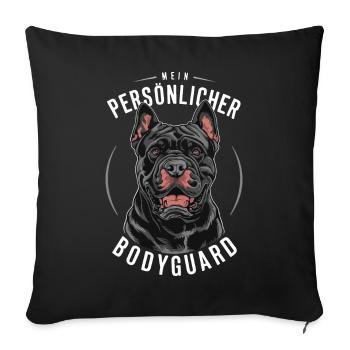 Chiens Cane Corso Italiano Chien - Housse de coussin décorative 45 x 45 cm - noir - Devant