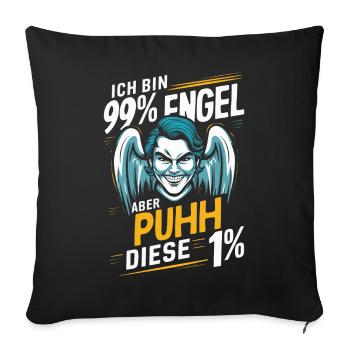 Funny Funny Funny Saying Funny Clothing - Sofa pillowcase 17,3'' x 17,3'' (45 x 45 cm) - black - Front