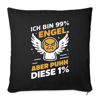 Funny Funny Funny Saying Funny Clothing - Sofa pillowcase 17,3'' x 17,3'' (45 x 45 cm) - black - Front