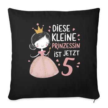 Birthday Gift 5 Years Birthday Boy - Sofa pillowcase 17,3'' x 17,3'' (45 x 45 cm) - black - Front