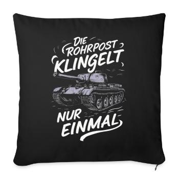 Tanks Main Battle Tanks Tank Tanks Tank Drivers - Sofa pillowcase 17,3'' x 17,3'' (45 x 45 cm) - black - Front