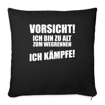 Funny Funny Funny Saying Funny Clothing - Sofa pillowcase 17,3'' x 17,3'' (45 x 45 cm) - black - Front