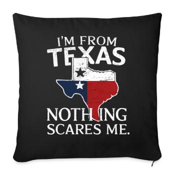 Texas State Texans Texas - Sofa pillowcase 17,3'' x 17,3'' (45 x 45 cm) - black - Front