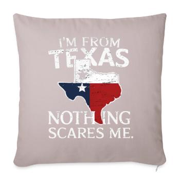 Texas State Texaner Texas - Sofakissenbezug 45 x 45 cm - helles Taupe - Vorne