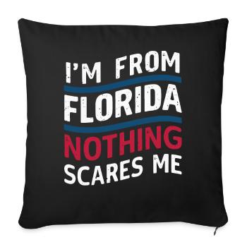 Florida, USA, America, Seed - Sofa pillowcase 17,3'' x 17,3'' (45 x 45 cm) - black - Front