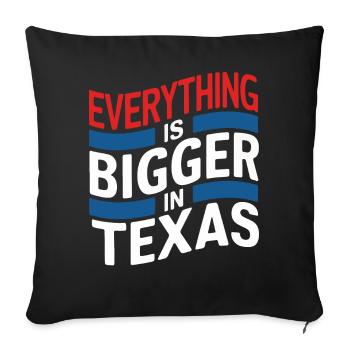 Texas State Texans Texas - Sofa pillowcase 17,3'' x 17,3'' (45 x 45 cm) - black - Front