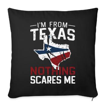 Texas State Texans Texas - Sofa pillowcase 17,3'' x 17,3'' (45 x 45 cm) - black - Front