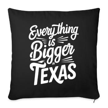 Texas State Texans Texas - Sofa pillowcase 17,3'' x 17,3'' (45 x 45 cm) - black - Front