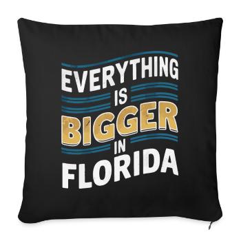 Florida, USA, America, Seed - Sofa pillowcase 17,3'' x 17,3'' (45 x 45 cm) - black - Front