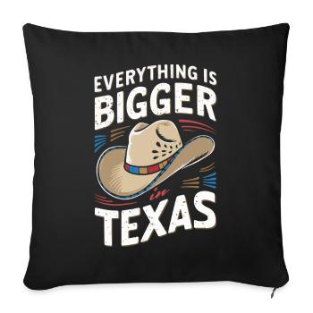 Texas State Texans Texas - Sofa pillowcase 17,3'' x 17,3'' (45 x 45 cm) - black - Front
