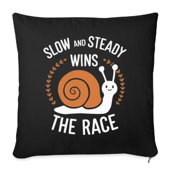 Escargot Escargots Gastropoda Escargots - Housse de coussin décorative 45 x 45 cm - noir - Devant