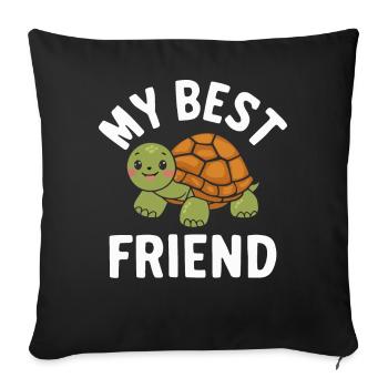 Turtle Sea Turtle Turtle Animal - Sofa pillowcase 17,3'' x 17,3'' (45 x 45 cm) - black - Front