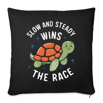 Turtle Sea Turtle Turtle Animal - Sofa pillowcase 17,3'' x 17,3'' (45 x 45 cm) - black - Front