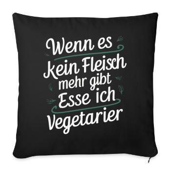 Sarcasme Ironie Drôle Paroles sarcastiques - Housse de coussin décorative 45 x 45 cm - noir - Devant