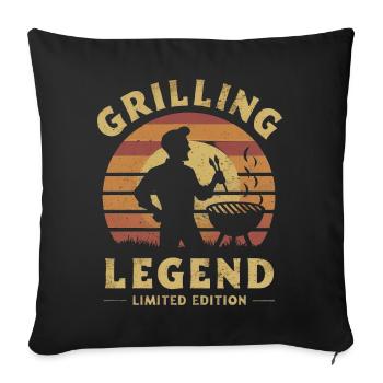 Grilling Legend Limited Edition - Sofakissenbezug 45 x 45 cm - Schwarz - Vorne