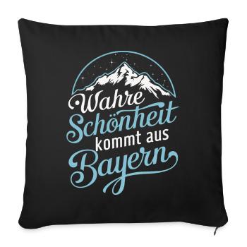 État libre de Bavière Bavarois - Housse de coussin décorative 45 x 45 cm - noir - Devant