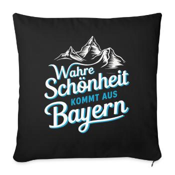 État libre de Bavière Bavarois - Housse de coussin décorative 45 x 45 cm - noir - Devant