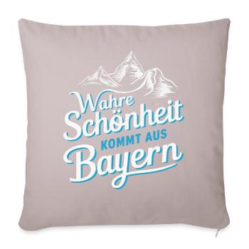 État libre de Bavière Bavarois - Housse de coussin décorative 45 x 45 cm - taupe clair - Devant