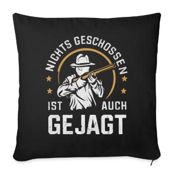 Hunter Hunting Hunting Hunting Clothing - Sofa pillowcase 17,3'' x 17,3'' (45 x 45 cm) - black - Front
