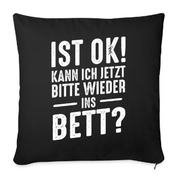 Funny Funny Funny Saying Funny Clothing - Sofa pillowcase 17,3'' x 17,3'' (45 x 45 cm) - black - Front