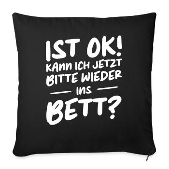 Funny Funny Funny Saying Funny Clothing - Sofa pillowcase 17,3'' x 17,3'' (45 x 45 cm) - black - Front