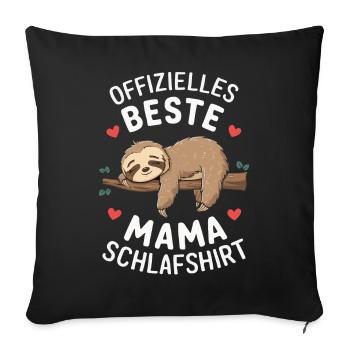 Sloth Sloths Animal Sleeping Lazy - Sofa pillowcase 17,3'' x 17,3'' (45 x 45 cm) - black - Front