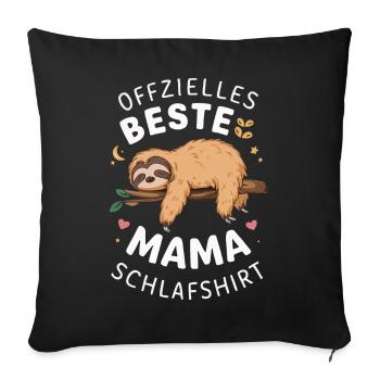 Sloth Sloths Animal Sleeping Lazy - Sofa pillowcase 17,3'' x 17,3'' (45 x 45 cm) - black - Front