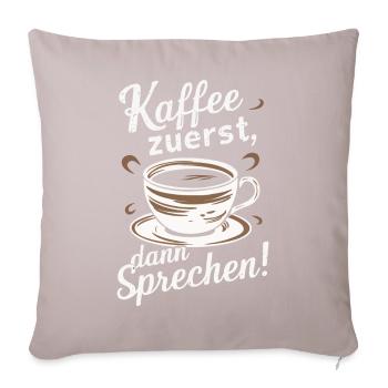 Coffee Coffee Coffee Drinkers Coffee Lovers - Sofa pillowcase 17,3'' x 17,3'' (45 x 45 cm) - light taupe - Front
