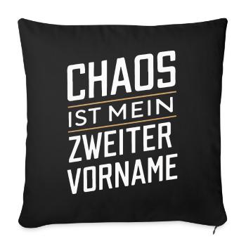 Sarcasme Ironie Drôle Paroles sarcastiques - Housse de coussin décorative 45 x 45 cm - noir - Devant