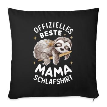 Sloth Sloths Animal Sleeping Lazy - Sofa pillowcase 17,3'' x 17,3'' (45 x 45 cm) - black - Front