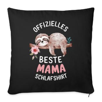 Sloth Sloths Animal Sleeping Lazy - Sofa pillowcase 17,3'' x 17,3'' (45 x 45 cm) - black - Front