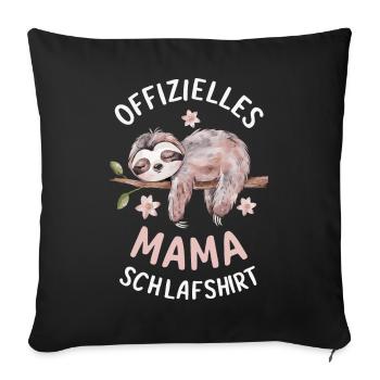 Sloth Sloths Animal Sleeping Lazy - Sofa pillowcase 17,3'' x 17,3'' (45 x 45 cm) - black - Front
