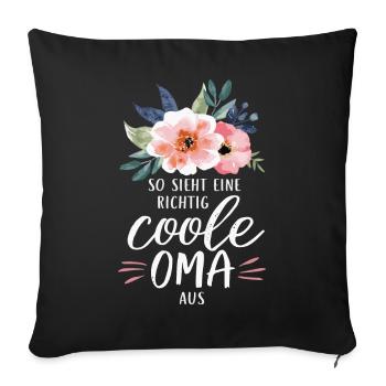 Grandma Grandma Grandparents Mother's Day Family - Sofa pillowcase 17,3'' x 17,3'' (45 x 45 cm) - black - Front