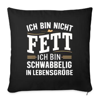 Sarcasme Ironie Drôle Paroles sarcastiques - Housse de coussin décorative 45 x 45 cm - noir - Devant