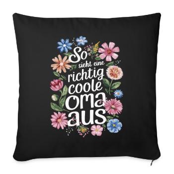 Grandma Grandma Grandparents Mother's Day Family - Sofa pillowcase 17,3'' x 17,3'' (45 x 45 cm) - black - Front