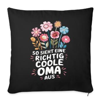 Grandma Grandma Grandparents Mother's Day Family - Sofa pillowcase 17,3'' x 17,3'' (45 x 45 cm) - black - Front