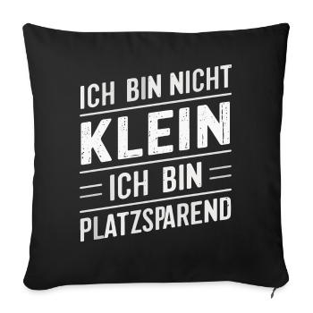 Sarcasme Ironie Drôle Paroles sarcastiques - Housse de coussin décorative 45 x 45 cm - noir - Devant
