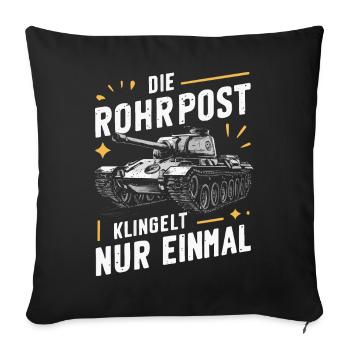 Tanks Main Battle Tanks Tank Tanks Tank Drivers - Sofa pillowcase 17,3'' x 17,3'' (45 x 45 cm) - black - Front
