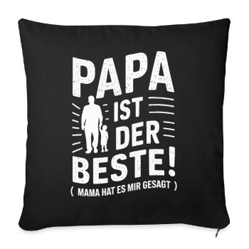 Dad Dad Father's Day - Sofa pillowcase 17,3'' x 17,3'' (45 x 45 cm) - black - Front