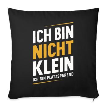 Sarcasme Ironie Drôle Paroles sarcastiques - Housse de coussin décorative 45 x 45 cm - noir - Devant