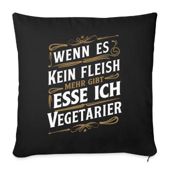 Sarcasme Ironie Drôle Paroles sarcastiques - Housse de coussin décorative 45 x 45 cm - noir - Devant