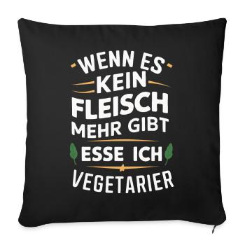 Sarcasme Ironie Drôle Paroles sarcastiques - Housse de coussin décorative 45 x 45 cm - noir - Devant