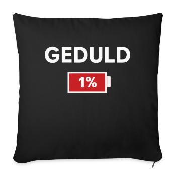 Sarcasme Ironie Drôle Paroles sarcastiques - Housse de coussin décorative 45 x 45 cm - noir - Devant