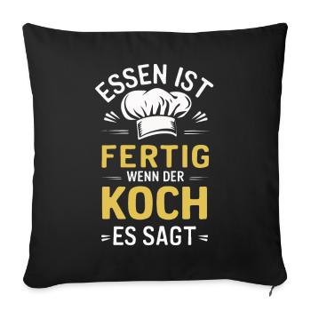 Chef Chef - Sofa pillowcase 17,3'' x 17,3'' (45 x 45 cm) - black - Front