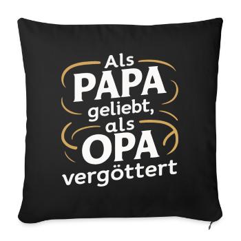 Dad Dad Father's Day - Sofa pillowcase 17,3'' x 17,3'' (45 x 45 cm) - black - Front